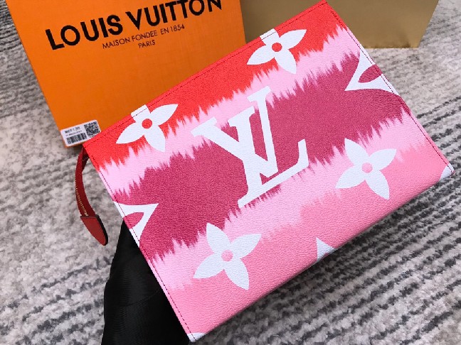 Louis Vuitton LV Monogram TOILET POUCH M68136 Red - Click Image to Close